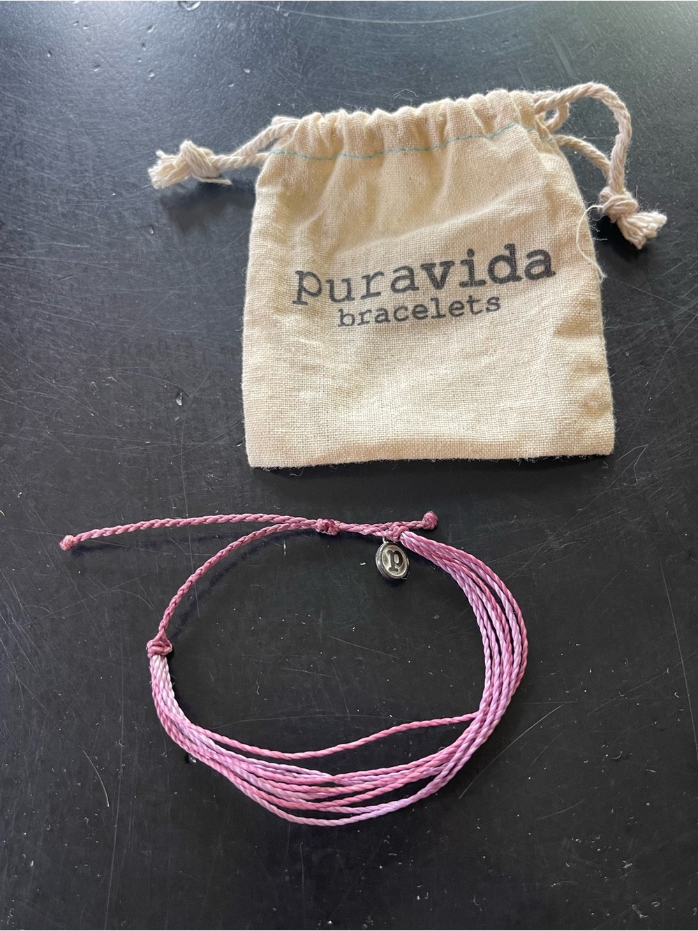 Pura Vida Solid Original Purple String Bracelet